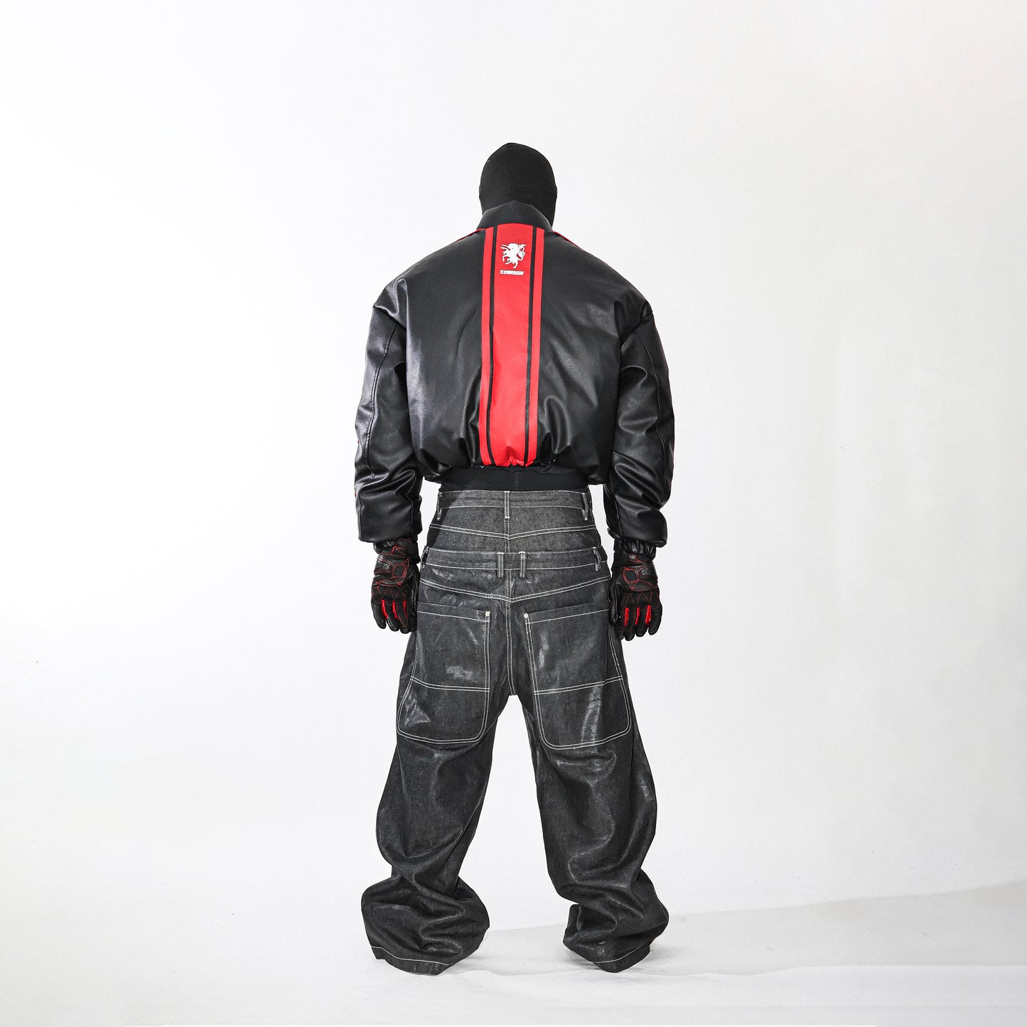 Sagging Waxed jeans