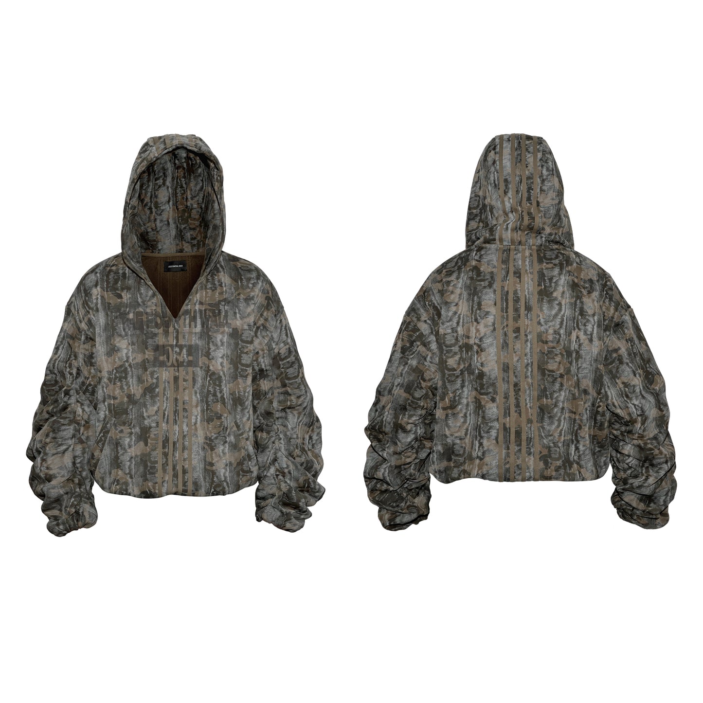 V-neck Hoodie Camouflage