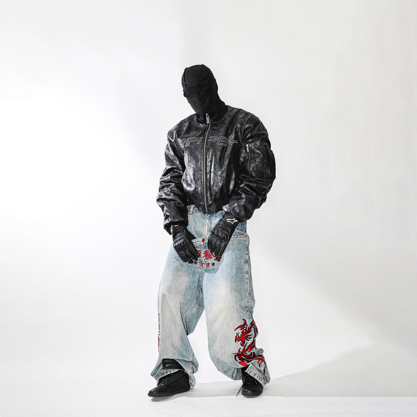 Crinkle Texture Bomber Jacket