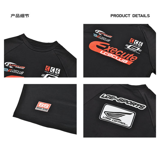Racing Style Long Sleeve Compression Top