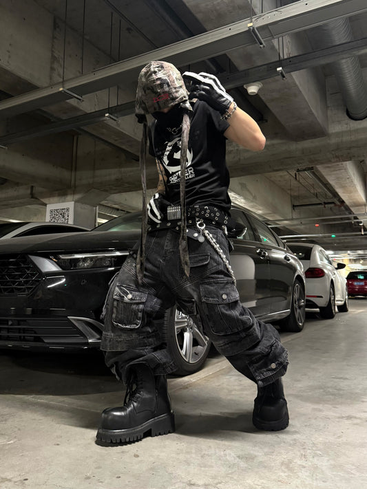 torn camouflage durag