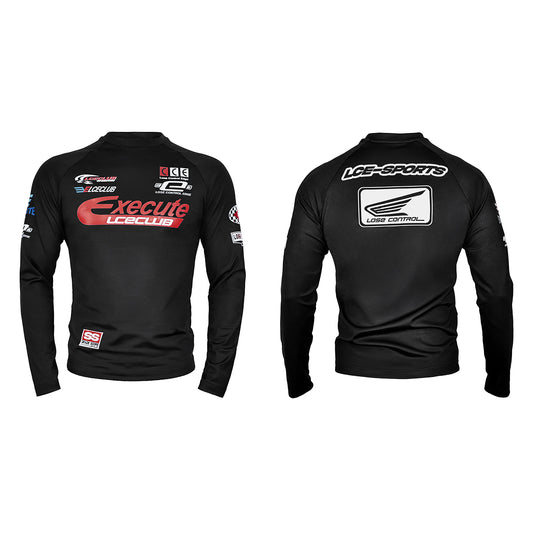 Racing Style Long Sleeve Compression Top