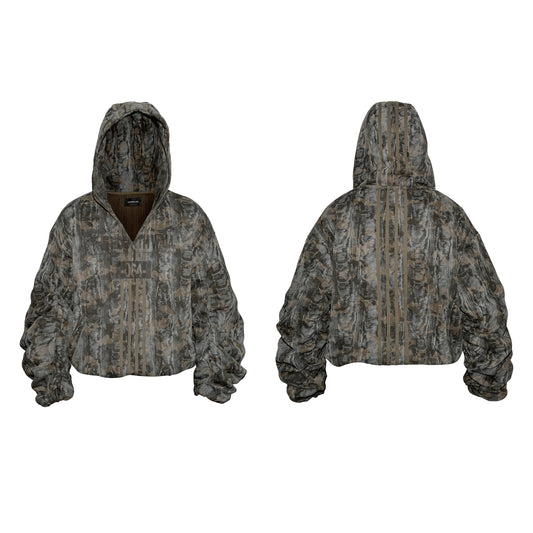 V-neck Hoodie Camouflage