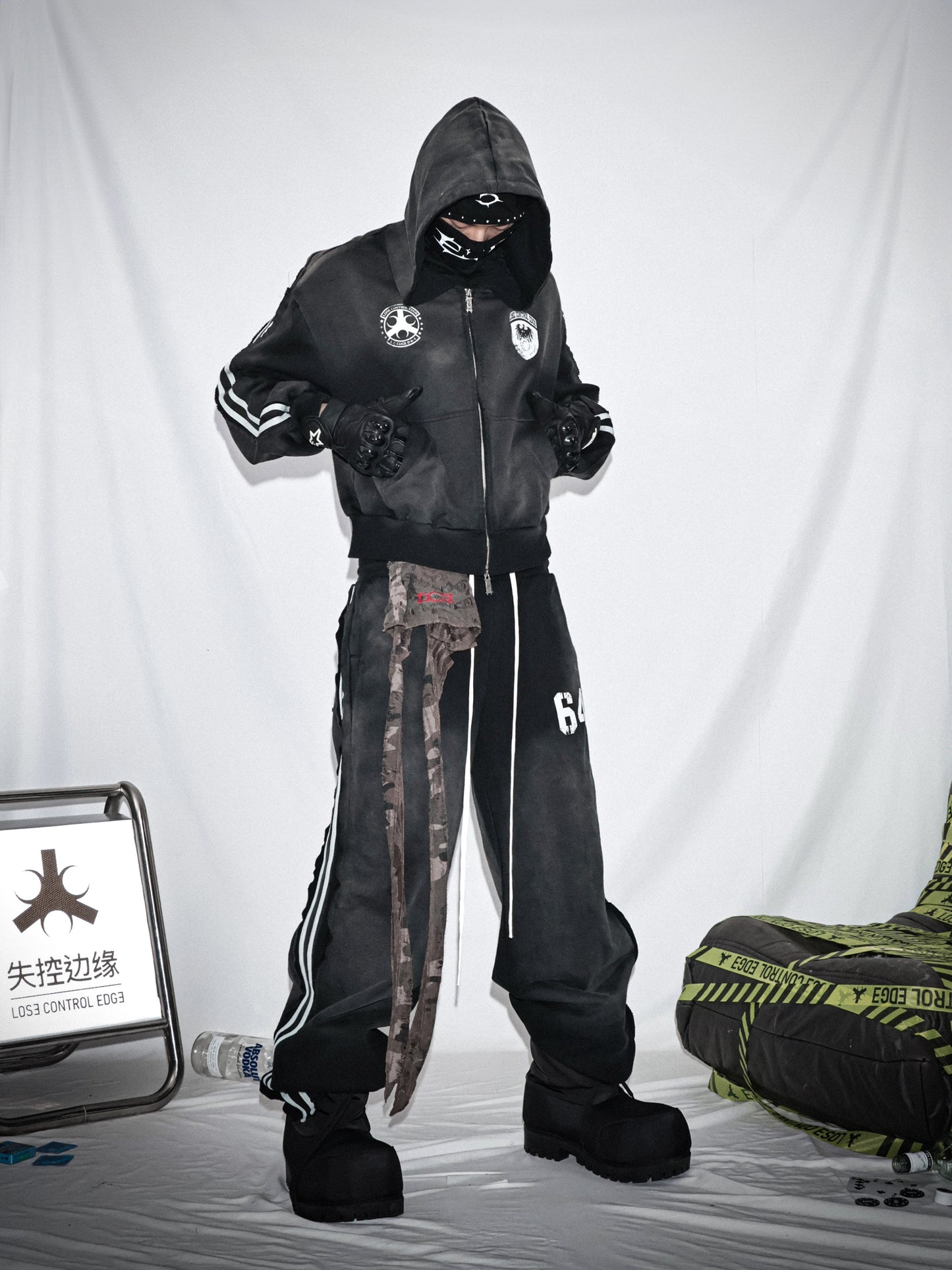 Striped sweatshirt set