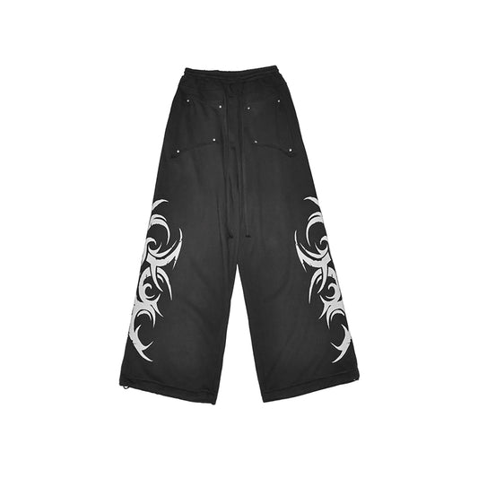 Totem printed baggy sweatpants