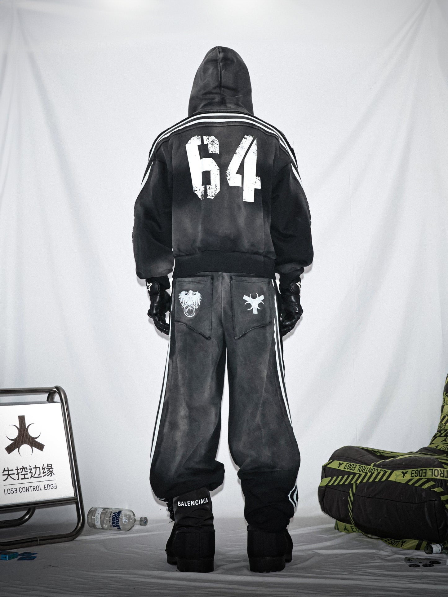 Striped sweatshirt set