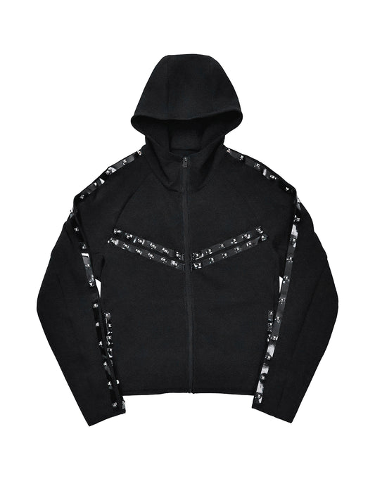 Rivet stripe Hoodie